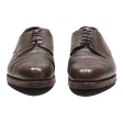 Derby Shoes Brown Leather Mens UK 8 Online