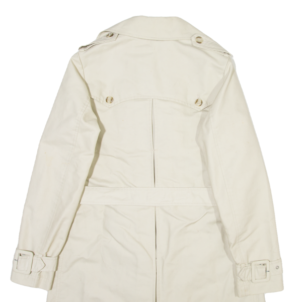 GANT Womens Trench Coat Cream UK 12 For Discount