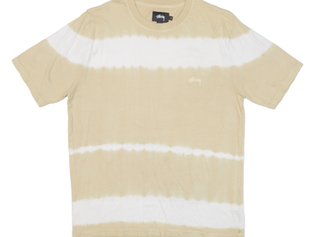 STUSSY Mens Tie Dye T-Shirt Beige S For Discount