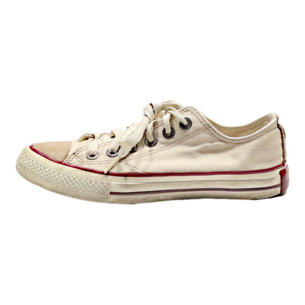 CONVERSE Low Top Trainers Beige Canvas Womens UK 2.5 Online now