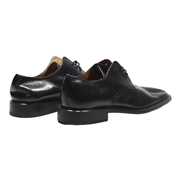 BATSANIS Derby Shoes Black Leather Mens UK 8 Online Hot Sale