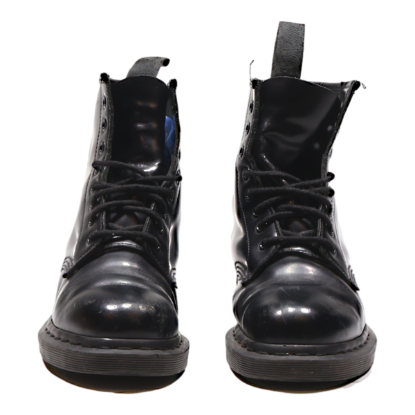 DR MARTENS 1460 Mono Lace-Up Boots Black Leather Mens UK 6 For Sale