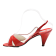 DNEW COOPER Strappy Heels Red Leather Womens UK 5 Supply