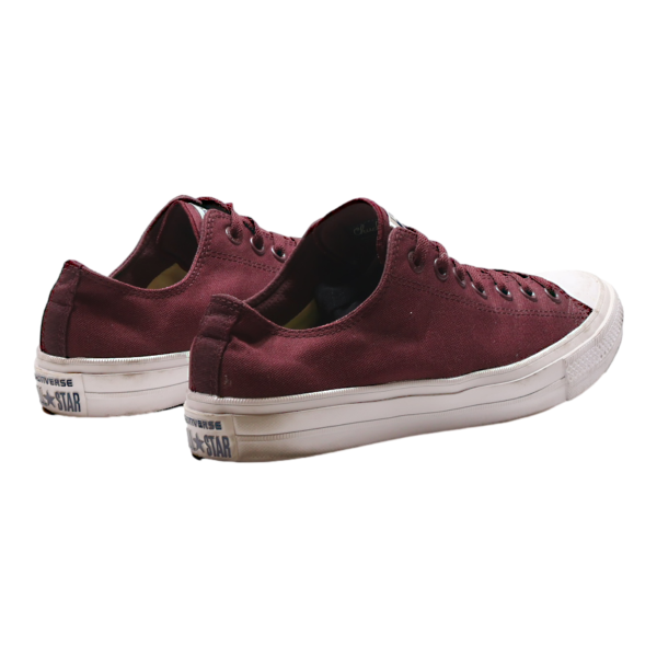 CONVERSE Chuck Taylor All Star Low Top Trainers Maroon Canvas Mens UK 9.5 on Sale