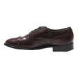 COMFORT PLUS Brogue Shoes Maroon Leather Mens UK 11 For Discount