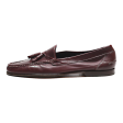 BALLY Loafer Shoes Maroon Leather Mens UK 9.5 Hot on Sale