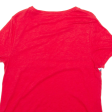 TOMMY HILFIGER Relaxed Fit Womens T-Shirt Red L Online now