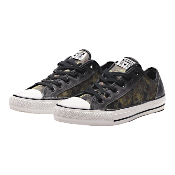 CONVERSE Low Top Trainers Green Synthetic Womens UK 8 Fashion