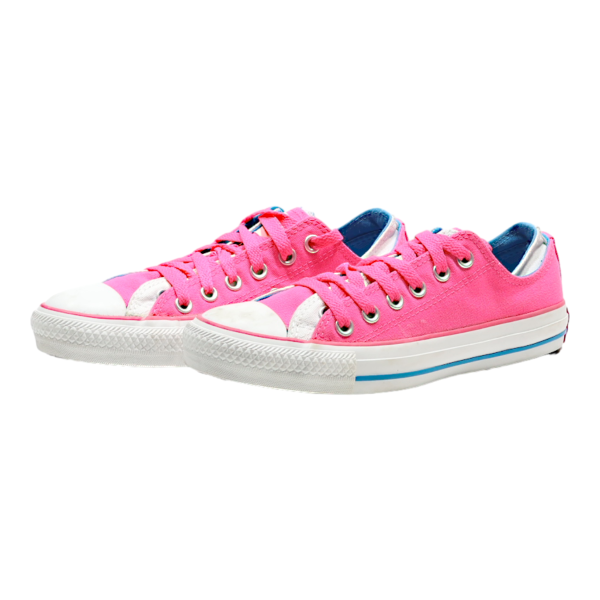 CONVERSE Low Top Trainers Pink Canvas Womens UK 5 Online Hot Sale