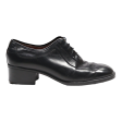 FACTZ Heeled Oxford Shoes Black Leather Mens UK 7.5 For Cheap