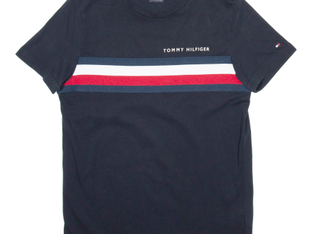 TOMMY HILFIGER Mens T-Shirt Black M Online Sale