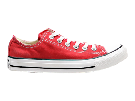 CONVERSE Chuck Taylor All Star Low Top Trainers Red Canvas Womens UK 5.5 Supply