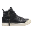 DIESEL High Top Trainers Black Leather Mens UK 11 Fashion