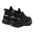 BUFFALO Platform Trainers Black Synthetic Womens UK 4 on Sale