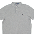 POLO RALPH LAUREN Mens Polo Shirt Grey L Online now