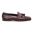 BALLY Loafer Shoes Maroon Leather Mens UK 9.5 Hot on Sale