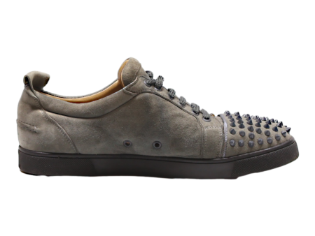 CHRISTIAN LOUBOUTIN Low Top Trainers Grey Canvas Mens UK 9.5 Online now