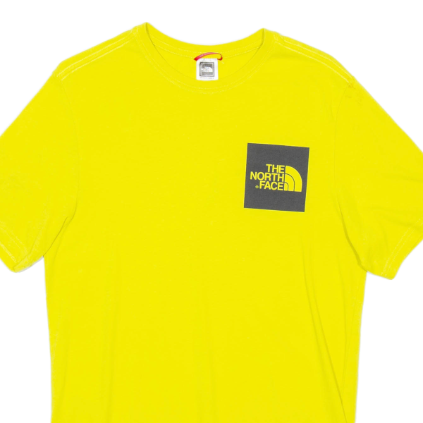 THE NORTH FACE Mens T-Shirt Yellow S on Sale