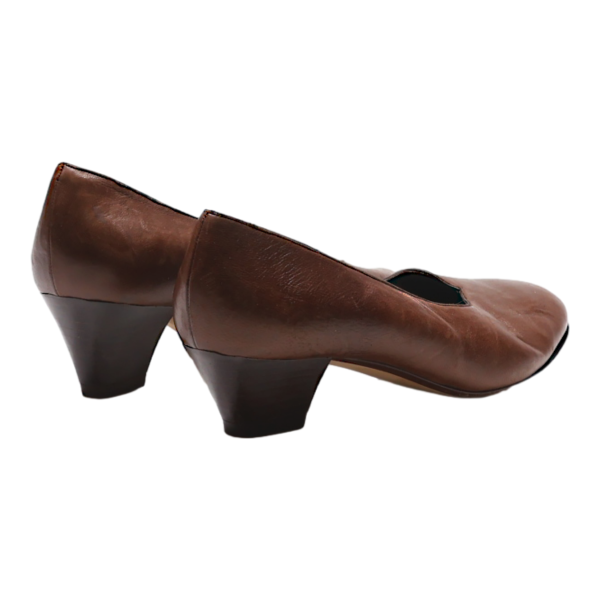 BOUTIQUE VOLTAIRE Court Heels Brown Leather Womens UK 3.5 For Sale