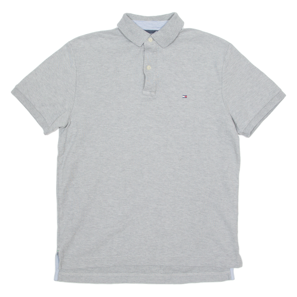 TOMMY HILFIGER Mens Polo Shirt Grey S Online