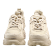 BUFFALO Platform Trainers Beige Synthetic Womens UK 6 Fashion