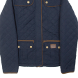 DIESEL Womens Quilted Jacket Blue S For Sale