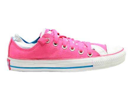 CONVERSE Low Top Trainers Pink Canvas Womens UK 5 Online Hot Sale