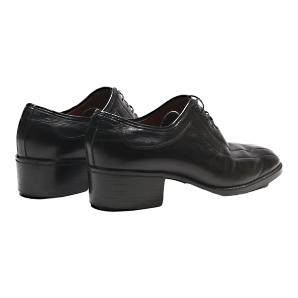 FACTZ Heeled Oxford Shoes Black Leather Mens UK 7.5 For Cheap