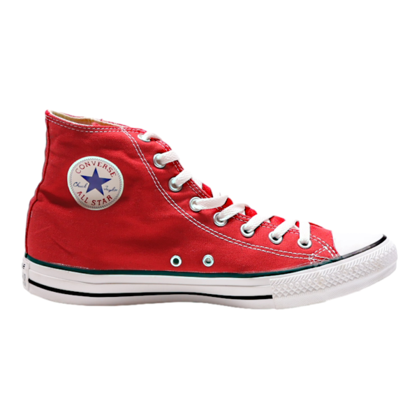 CONVERSE Chuck Taylor All Star High Top Trainers Red Canvas Mens UK 10 Online Hot Sale