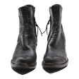 Ankle Boots Black Leather Womens UK 5 For Sale