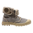 PALLADIUM Lace-Up Boots Grey Canvas Womens UK 8 Sale