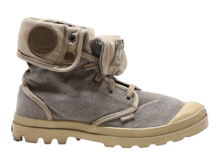 PALLADIUM Lace-Up Boots Grey Canvas Womens UK 8 Sale