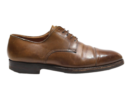 CROCKETT & JONES Derby Shoes Brown Leather Mens UK 9.5 Online Hot Sale