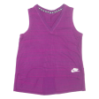 NIKE Womens Vest Purple Sleeveless L Online Hot Sale