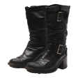 FREE LANCE Biker Boots Black Leather Womens UK 5 Sale