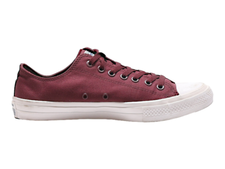 CONVERSE Chuck Taylor All Star Low Top Trainers Maroon Canvas Mens UK 9.5 on Sale