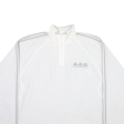 ADIDAS Mens Pullover Jacket White L on Sale