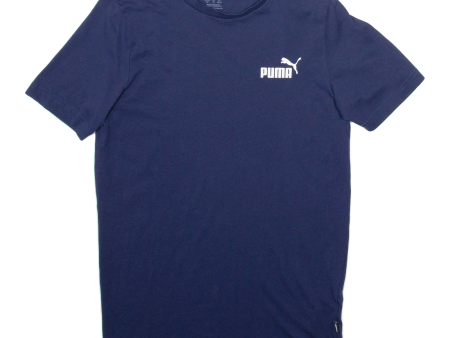 PUMA Mens T-Shirt Blue XS Sale