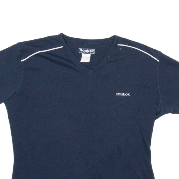 REEBOK Cropped Womens T-Shirt Blue M Sale