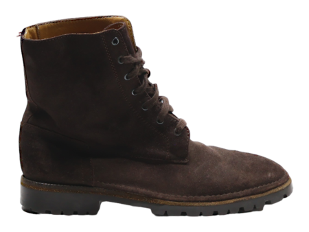 BALLY Lace-Up Boots Brown Leather Mens UK 7 For Discount