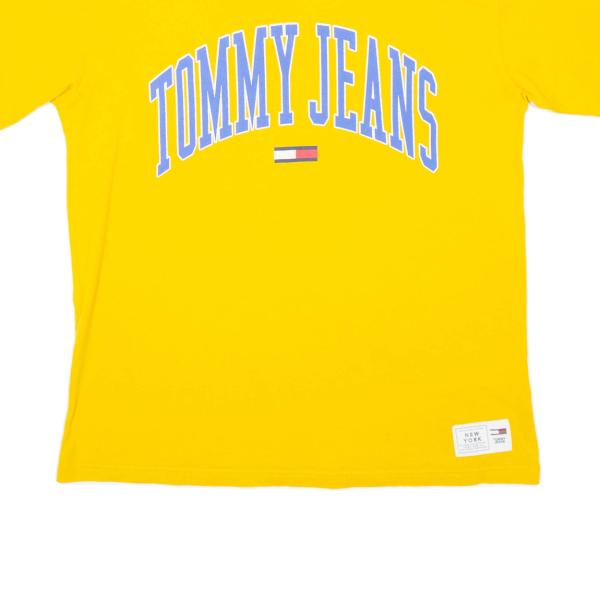 TOMMY HILFIGER Mens T-Shirt Yellow M Cheap