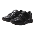 GUCCI Sneaker Trainers Black Leather Mens UK 9 For Sale