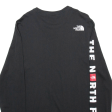 THE NORTH FACE OVERSIZED Mens T-Shirt Black Long Sleeve S Online Hot Sale