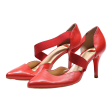 BATA D‚ÄôOrsay Heels Red Leather Womens UK 6 Supply