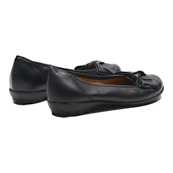 GABOR Ballet Shoes Black Leather Womens UK 4 Hot on Sale