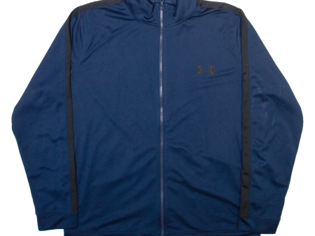 UNDER ARMOUR Mens Track Jacket Blue XL Online Hot Sale