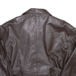 MARC AUREL Mens Biker Jacket Brown Leather L Online Hot Sale