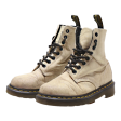 DR MARTENS Pascal GLTR 1460 Lace-Up Boots Beige Synthetic Womens UK 3 For Discount