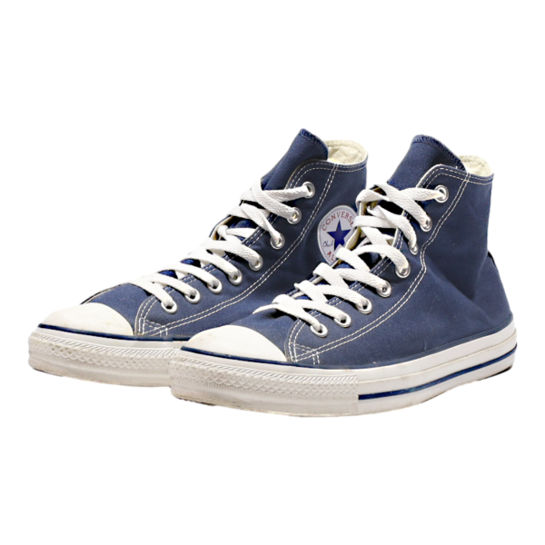 CONVERSE Chuck Taylor All Star High Top Trainers Blue Canvas Mens UK 10 Online Hot Sale