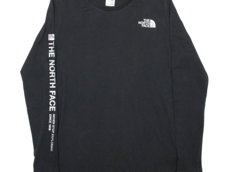 THE NORTH FACE Womens T-Shirt Black Long Sleeve S For Cheap